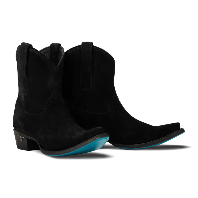 Emma Jane Bootie - Soft Black Suede 1