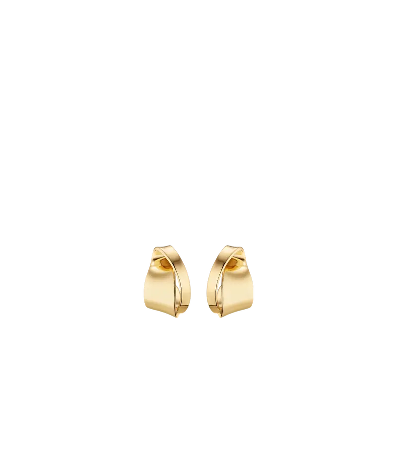 Éole Curled Earrings - 24 Carat Gold-Gilded 1