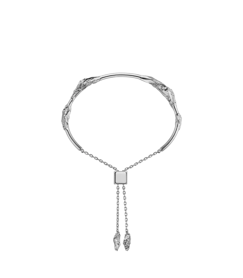 Eroz Bangle - Silver In Rhodium Plated Brass 1