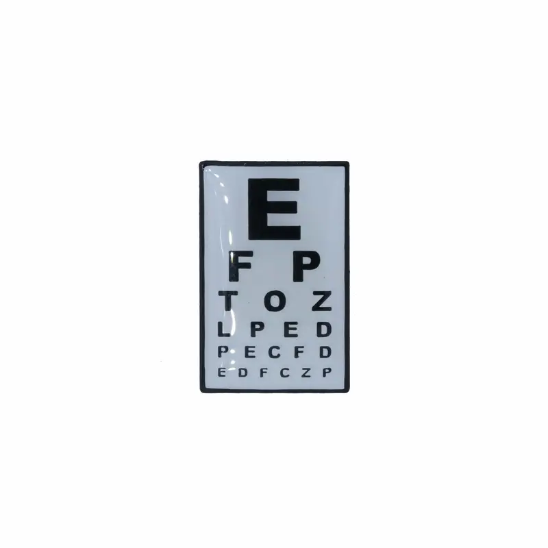 Eye Chart Enamel Pin 1