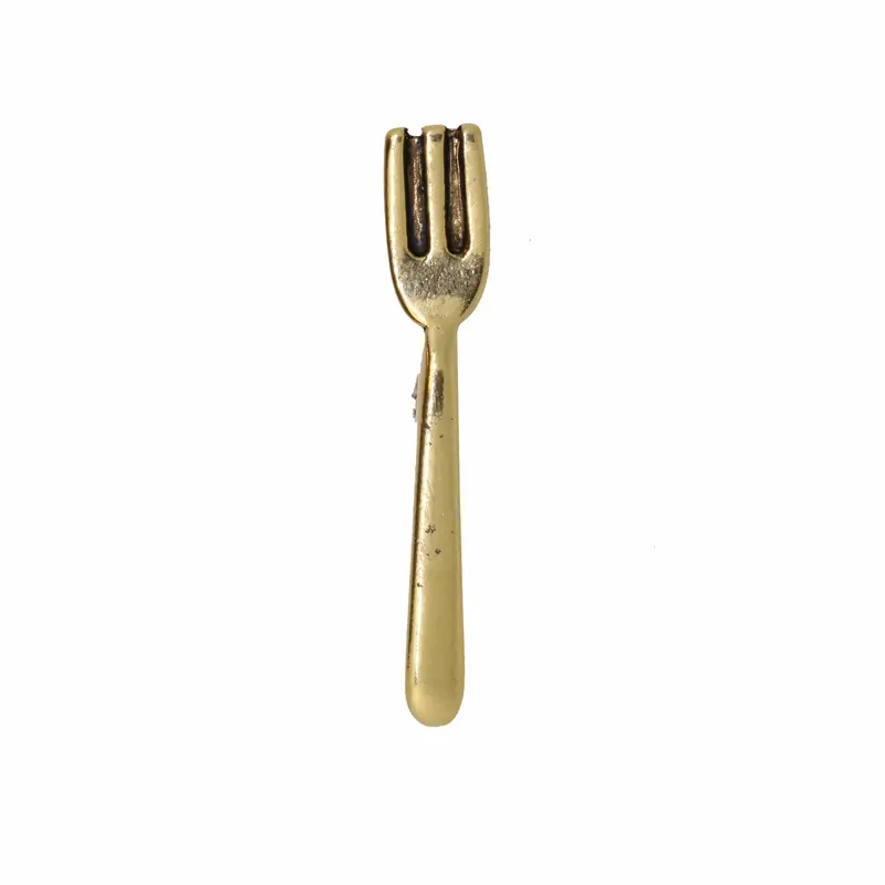 Fork Gold Lapel Pin 1