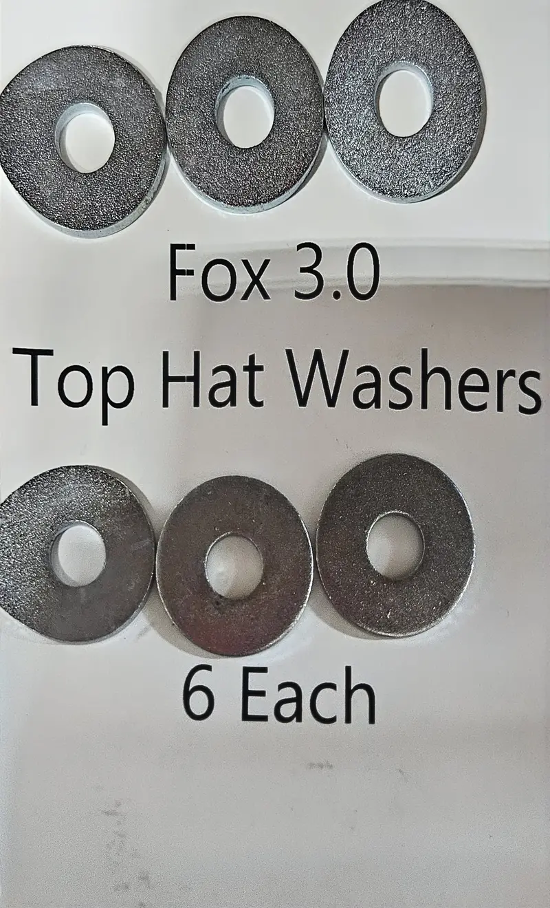 Fox 3.0 Top Hat Replacement/Heavy Duty Washers 1
