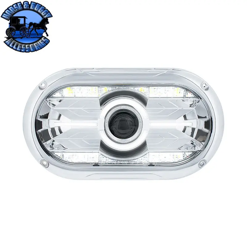 Full Led Projector One-Piece Style Headlight For Dual 5-3/4" Headlight Housing (Choose Color) 1