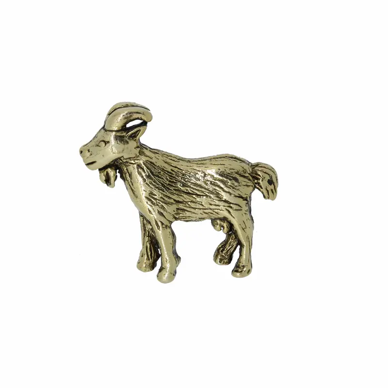 Goat Gold Lapel Pin 1