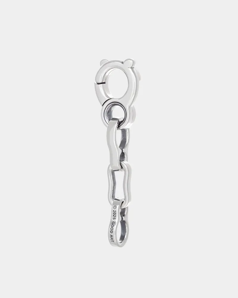 Good Art Hlywd Bottle Chain Keychain Size B - Sterling Silver 1