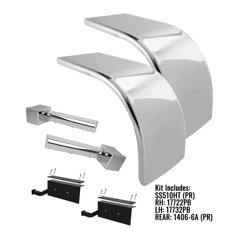 H-Ss510-2Dl Ultra Low Rider 1/2 Fender W / 2Dl Blind Mount Brakets & 1406-6A 80'' [Sold By The Pair] 1