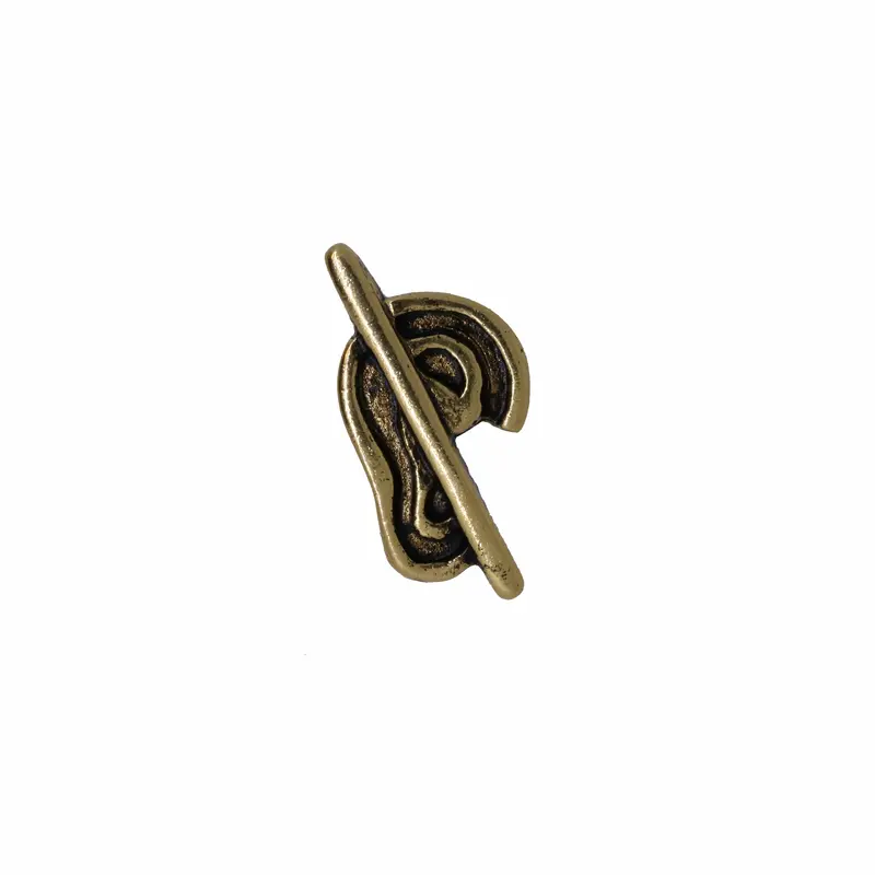 Hard Of Hearing Gold Lapel Pin 1