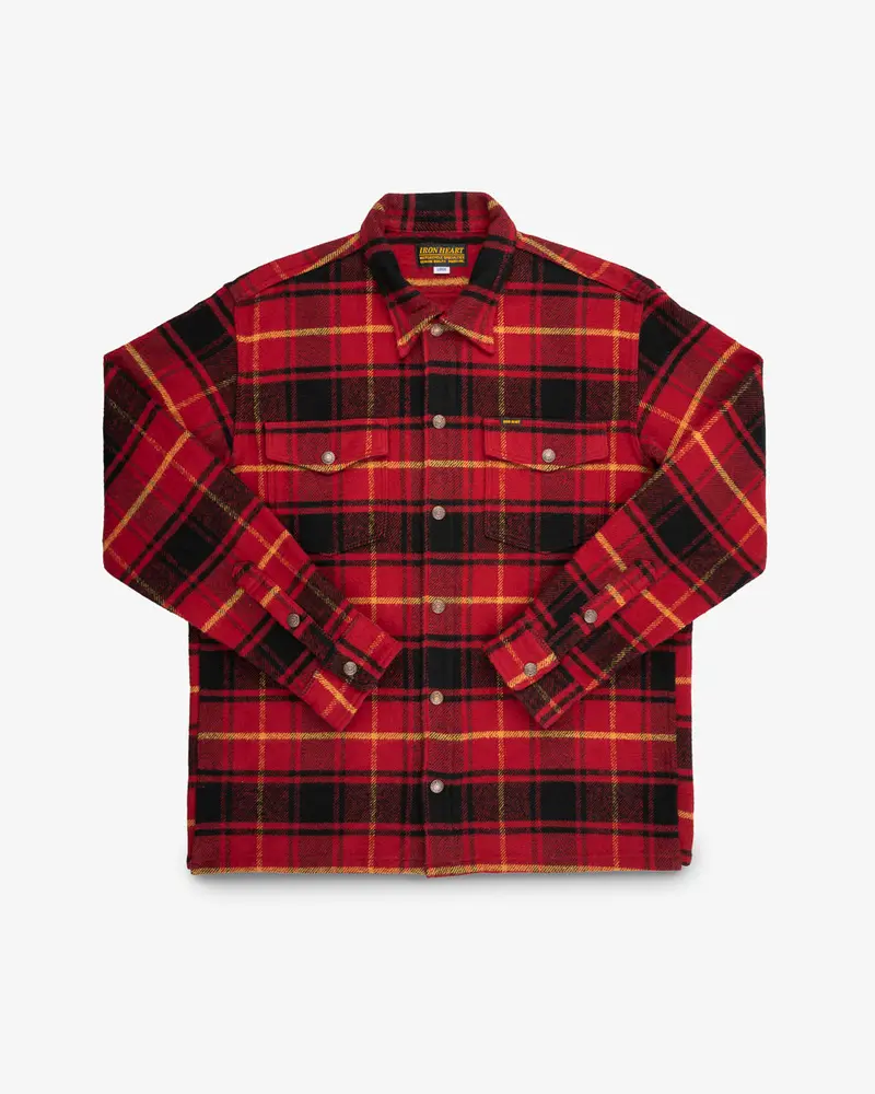 Heavy Flannel Rider’S Overshirt - Red 1