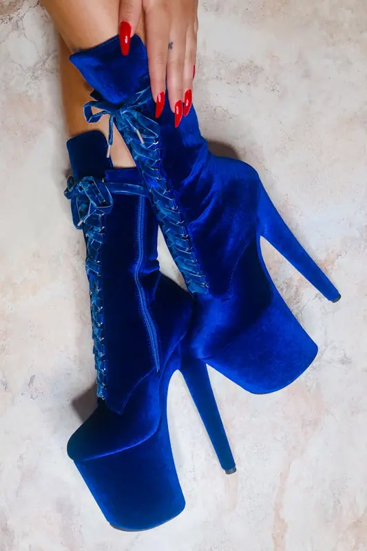 Hella Heels High Babydoll 8Inch Boots - King Pin 1
