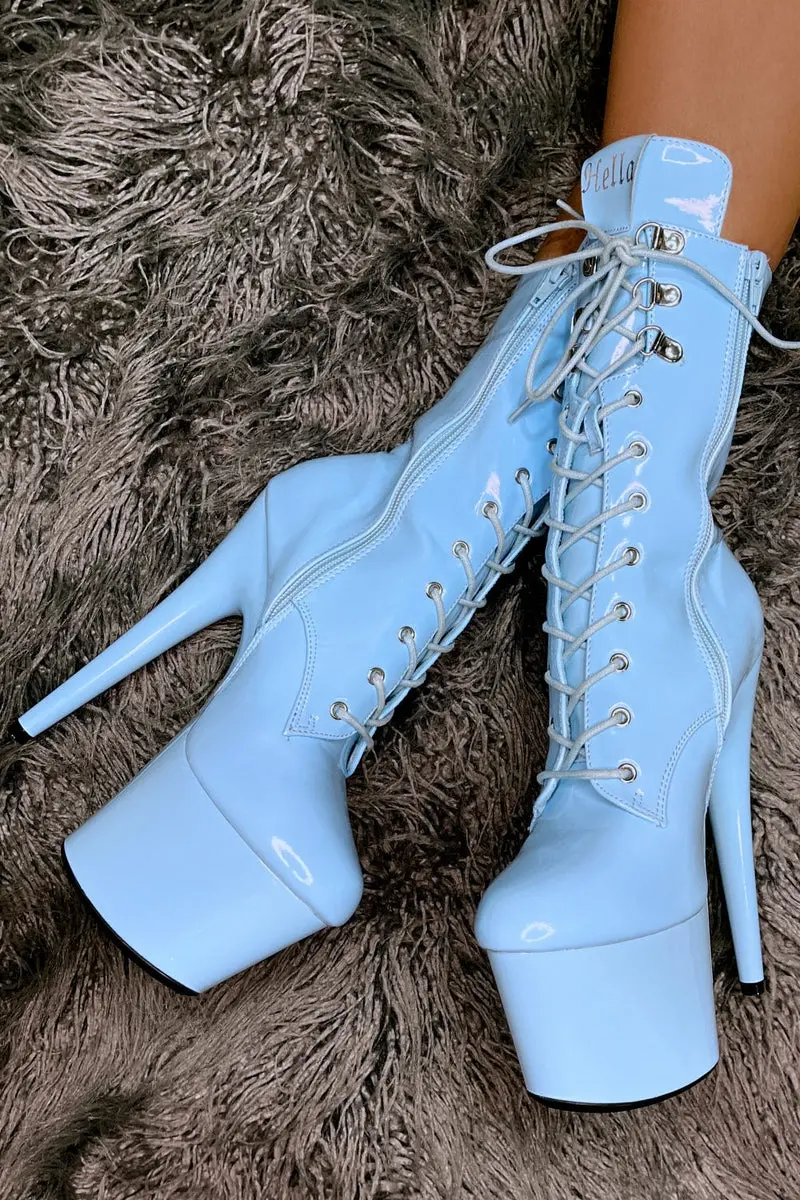 Hella Heels Lipkit 7Inch Boots - Sky High 1