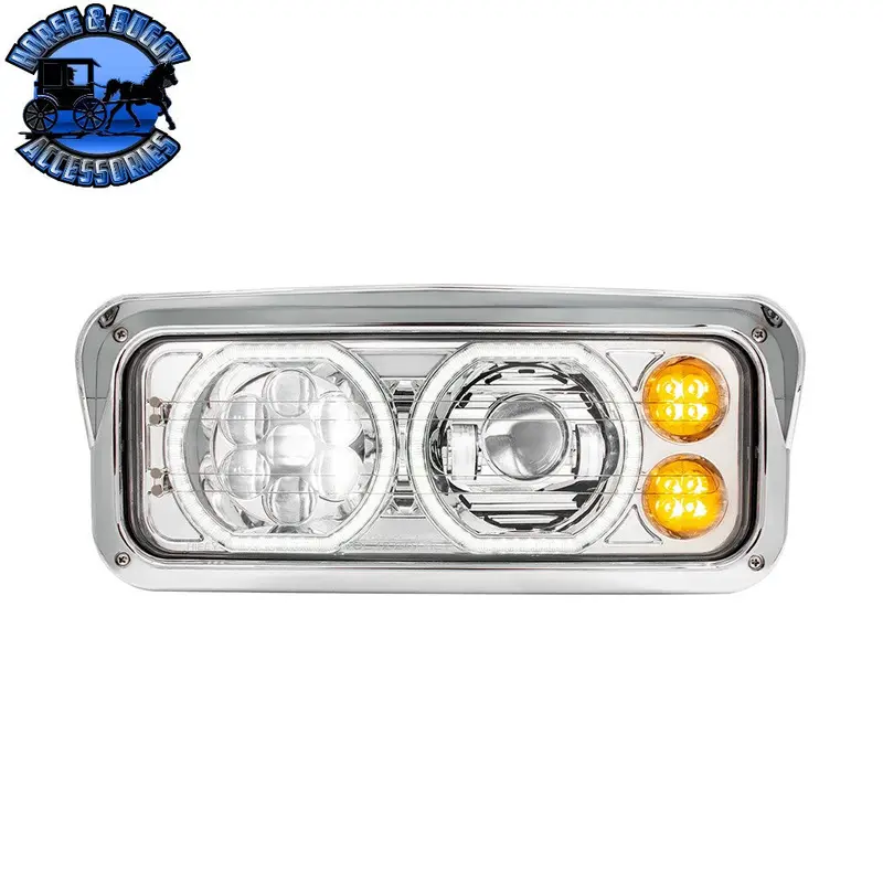 High Power Heated 10 Led Headlight With Led Turn & Drl (Choose Side) (Choose Color) 1