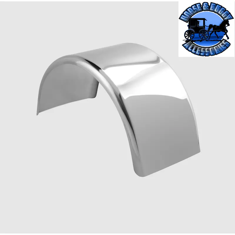 Hogebuilt 83" Single Axle Fenders Only Stainless Steel Polished Pair #2706 1