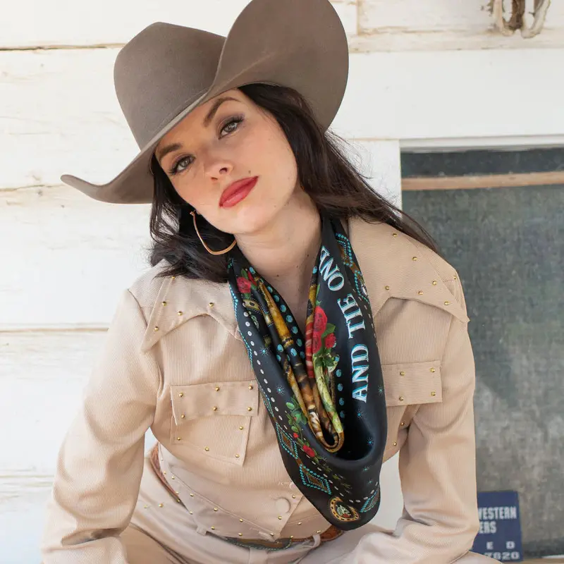 Hold Your Horses Black Bandana Wildrags At Bourbon Cowgirl 1