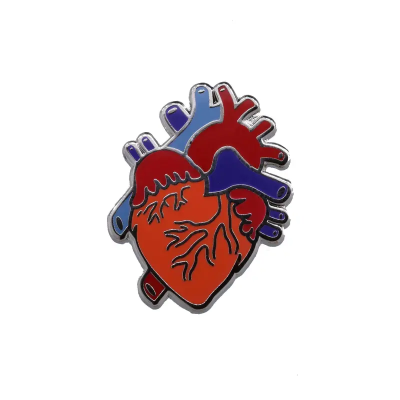 Human Heart Enamel Pin 1