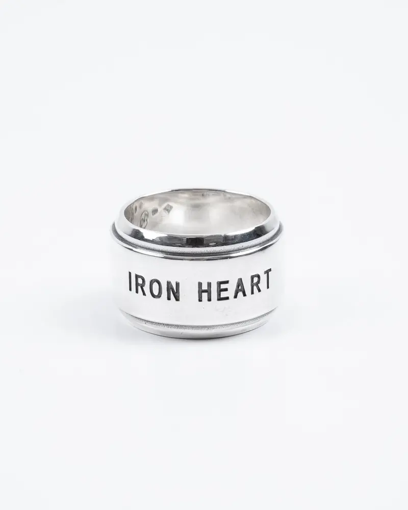 Iron Heart 0.925 Sterling Silver Ring 1