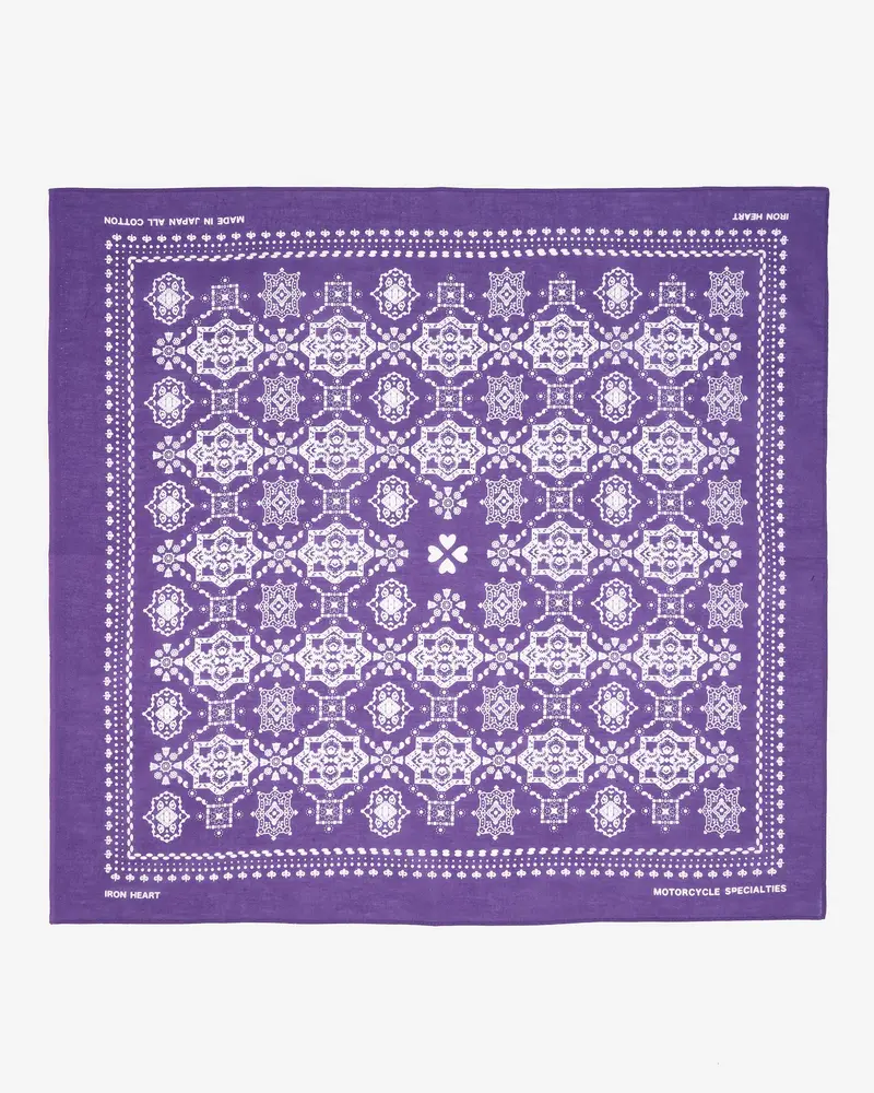 Iron Heart “Bell” Print Bandana - Purple 1