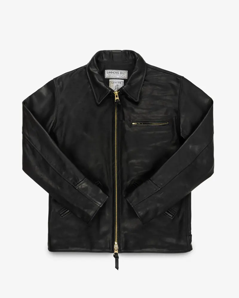 Iron Heart X Simmons Bilt Horsehide Savannah Jacket - Black 1