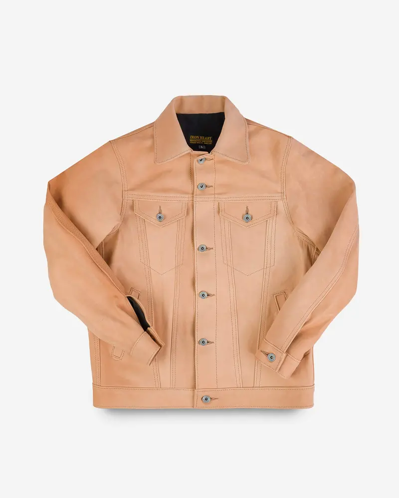 Iron Heart X Simmons Bilt Horsehide Type Iii Jacket - The Extractor - Natural 1