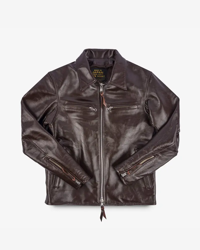 Japanese Horsehide Rider's Jacket - Brown 1