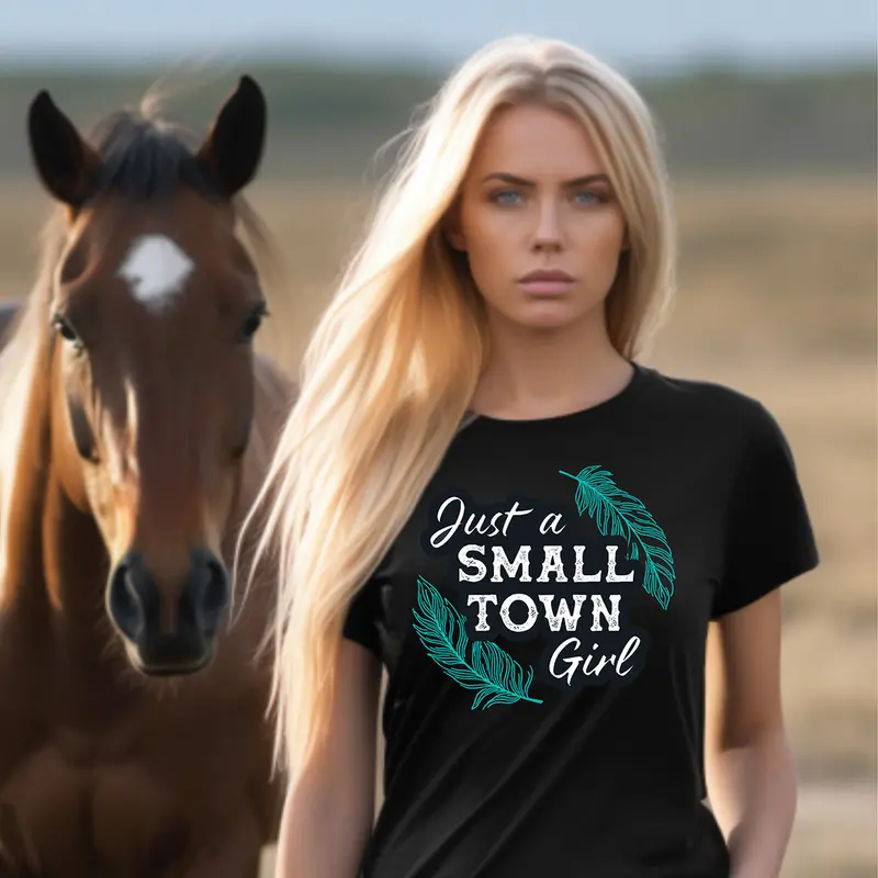 Just A Small Town Girl Graphic Tee T-Shirt 1