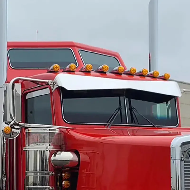#Kw-Bg-Fg-Ns 2 Piece Window Bus Glass For (2005 Newer) Style Kenworth W900b, W900l W/ Flat Glass 1