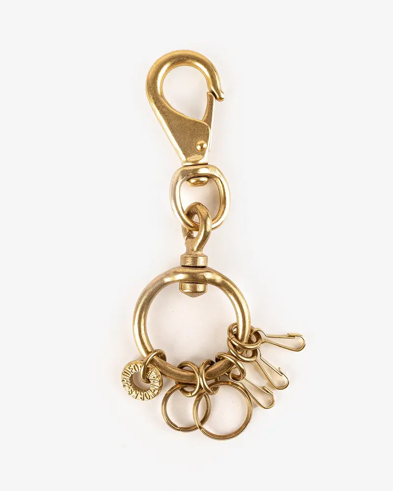 Large Clip With Rings And Clips - Brass 1