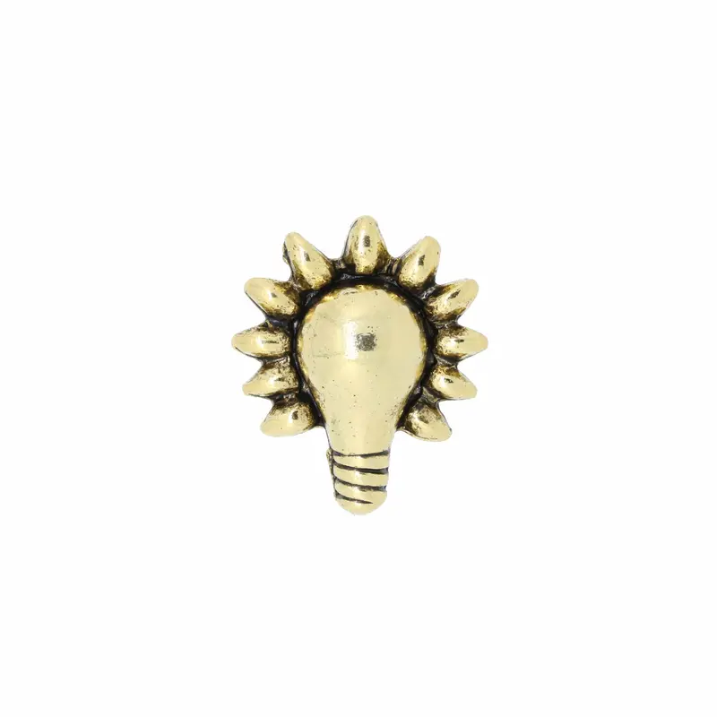 Lightbulb Gold Lapel Pin 1