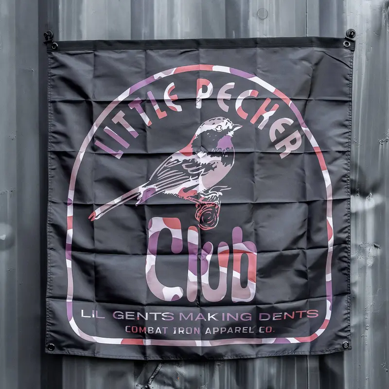 Little Pecker Club 3' X 3' Wall Flag 1