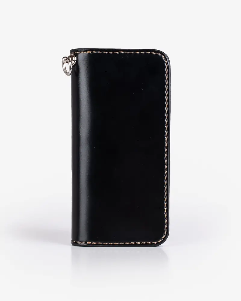 Long Shell Cordovan Wallet - Black 1
