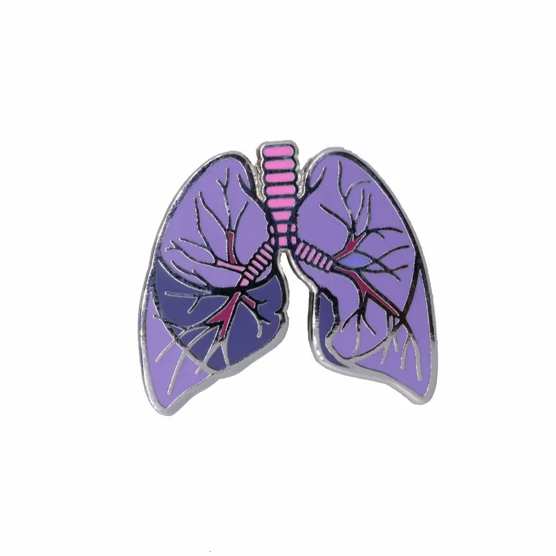 Lungs Enamel Pin 1
