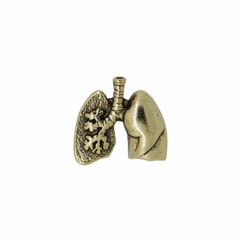 Lungs Gold Lapel Pin 1