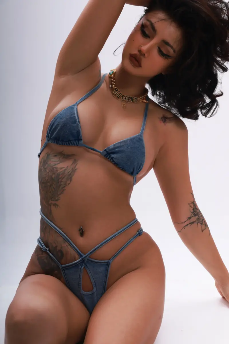 Madgamer Mahonie Top - Denim 1