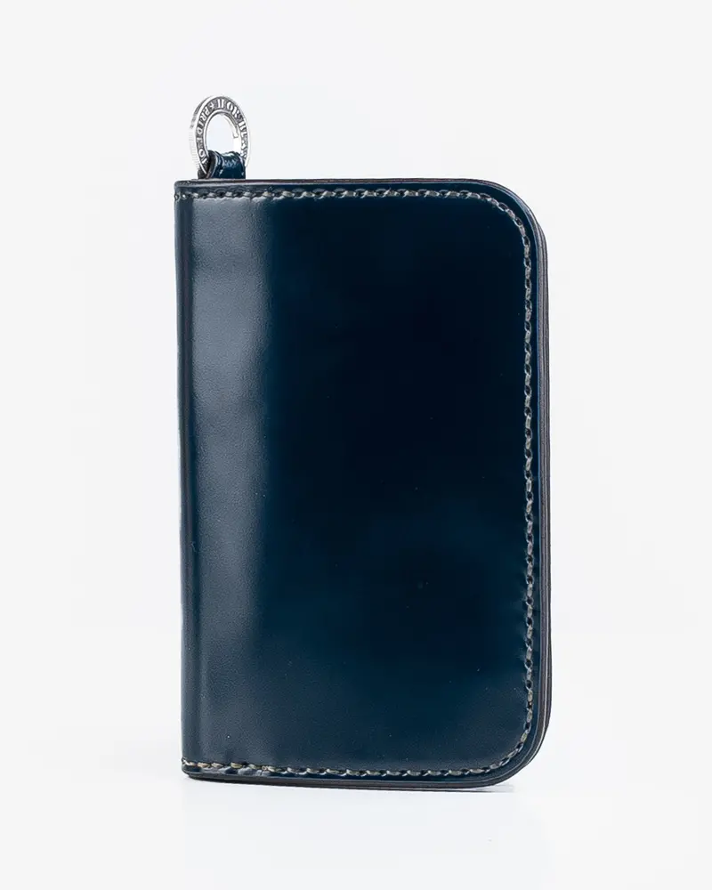 Medium Shell Cordovan Wallet - Navy 1