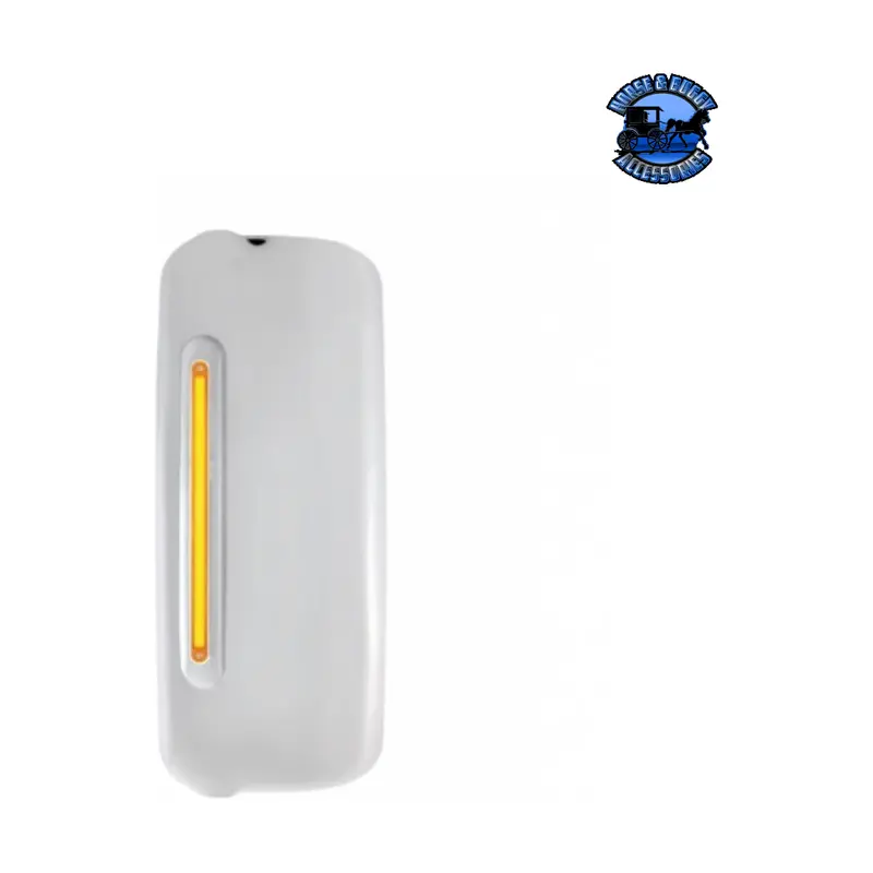 Mirror Cover With 24 Amber Led 12" Glolight For 2005+ Freightliner Century/Columbia (Choose Color) (Choose Side) 1