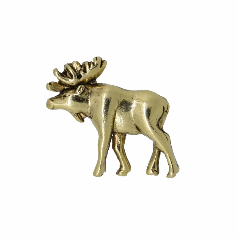Moose Gold Lapel Pin 1