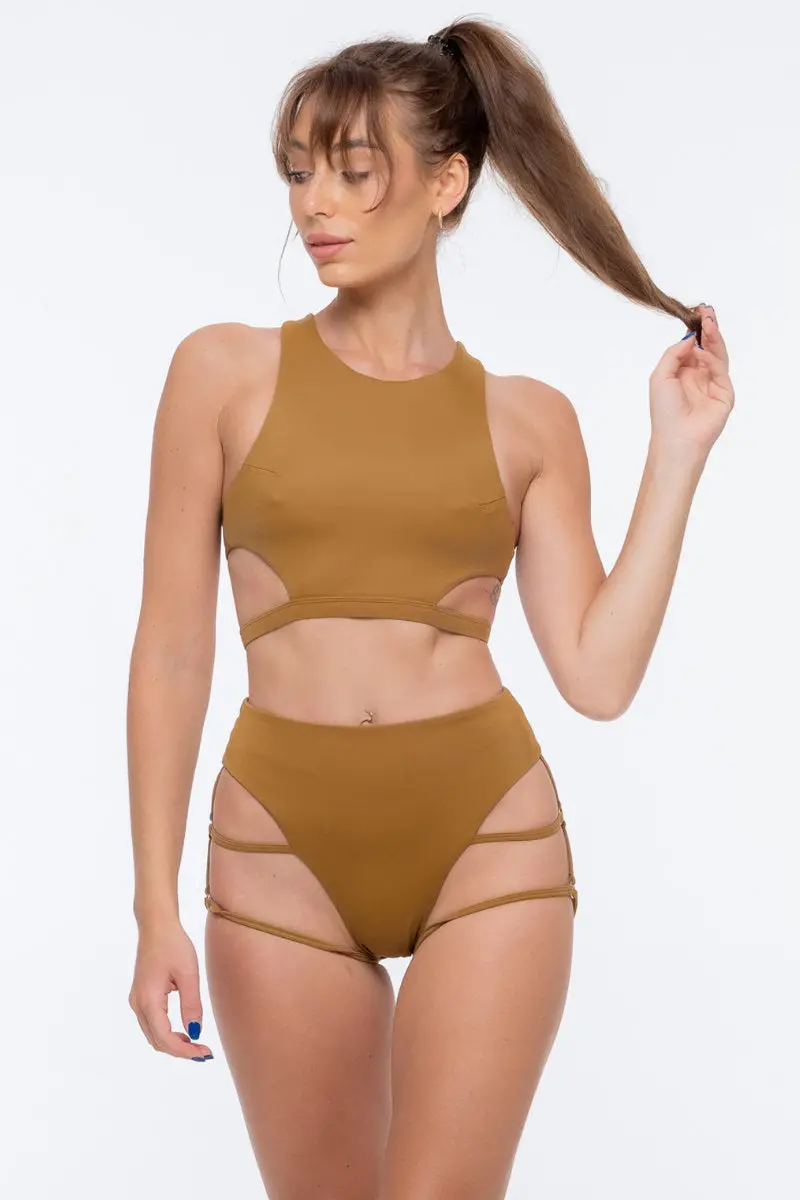 Nona Perkasa Night Jasmine Top - Brass 1
