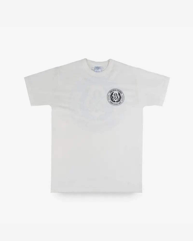 Ogl 6.2Oz Ringspun T-Shirt - Silkscreen Printed 'Ogl Logo' - Cream 1