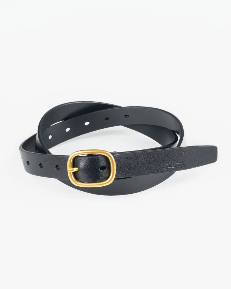 Ogl Obbies Dress Leather Belt - Full-Dyed Black 1