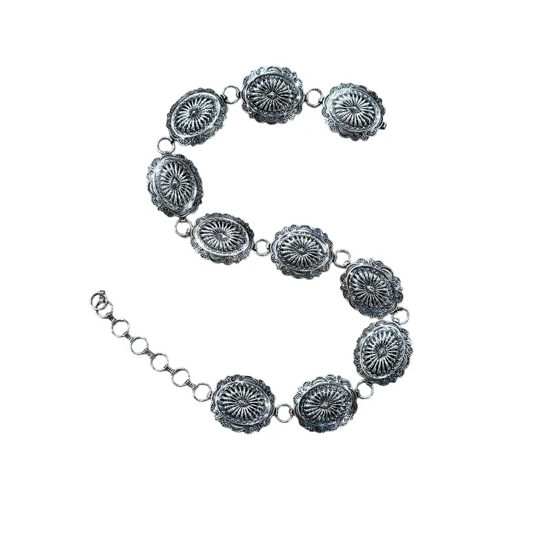 Oval Concho Link Chain Belt- Western Belts For Cowgirls (Copy) 1