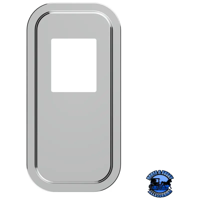 Peterbilt Stainless Steel Shift Plate Cover - Short Hood #21730 1