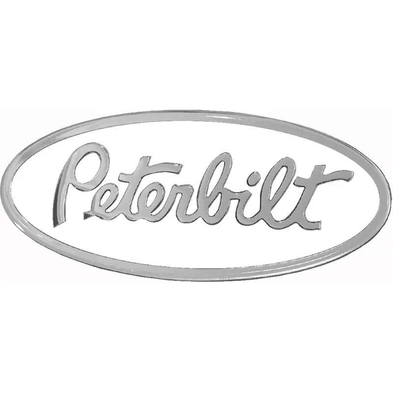 Peterbilt White Oval Emblem 108 1