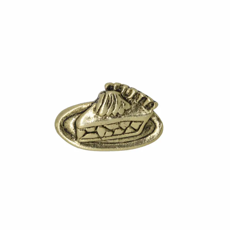 Piece Of Pie Gold Lapel Pin 1