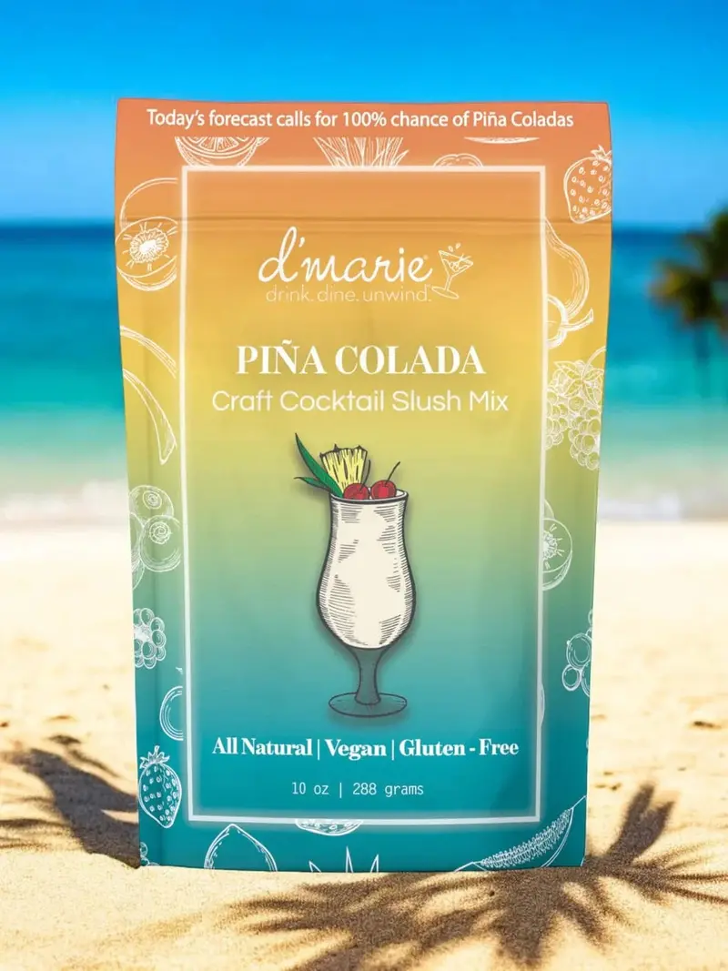 Pina Colada Cocktail Slush Mix By D'marie 1