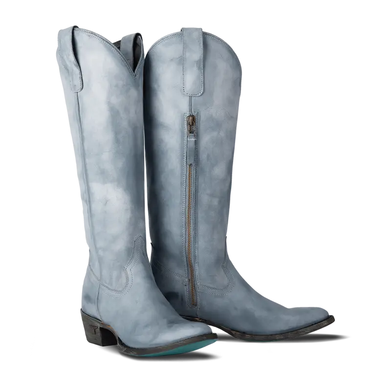 Plain Jane Boot - Washed Denim 1