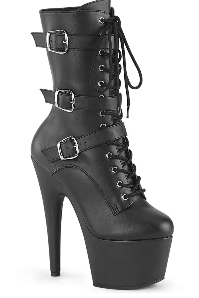 Pleaser Usa Adore-1043 7Inch Boots - Matte Black 1