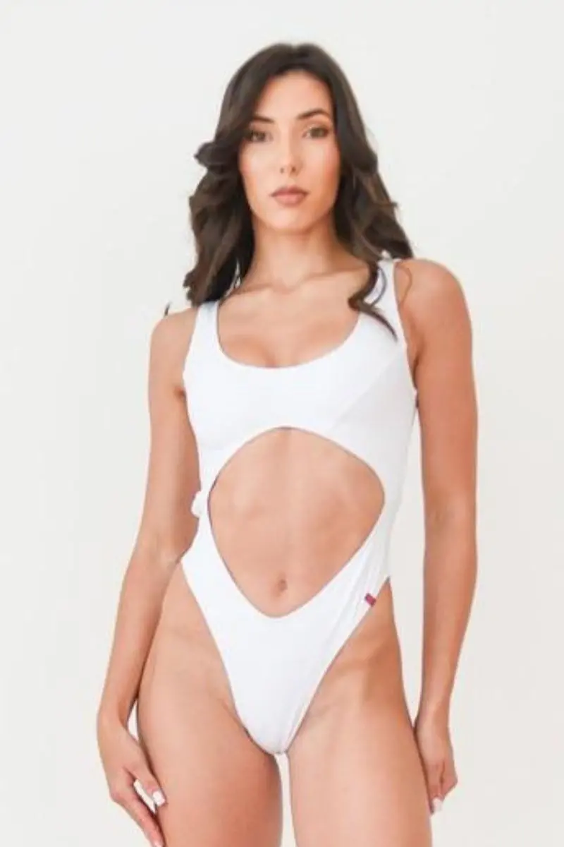 Pole Addict Tender Bodysuit - White 1