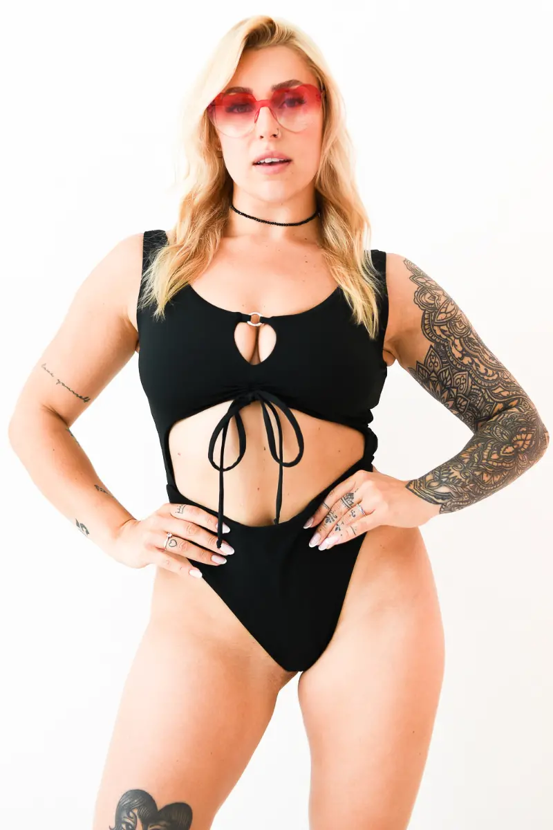 Pole Addict Too Perfect Bodysuit - Black 1