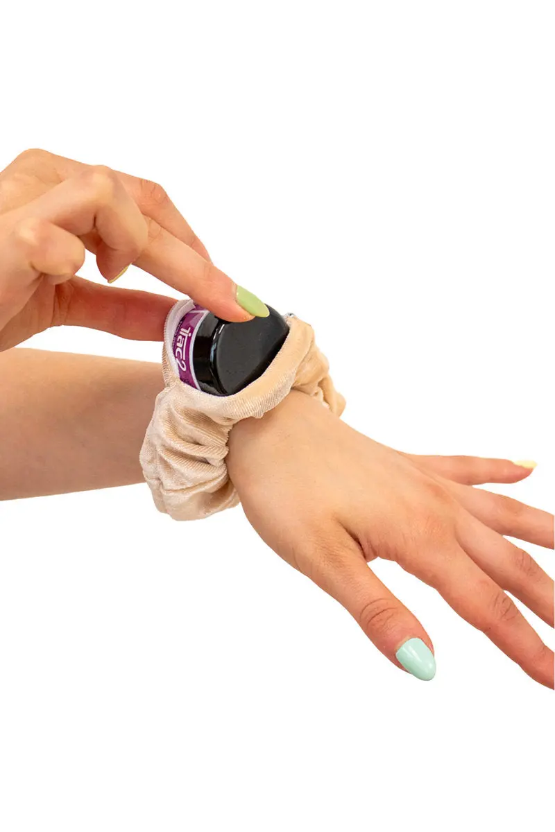 Pole Junkie Zipper Scrunchie - Moonstone 1