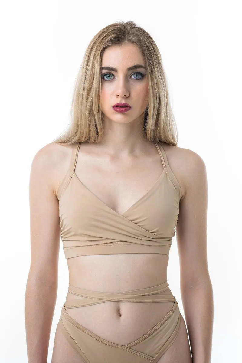 Poledancerka Cross Wrap Top - Nude 01 1