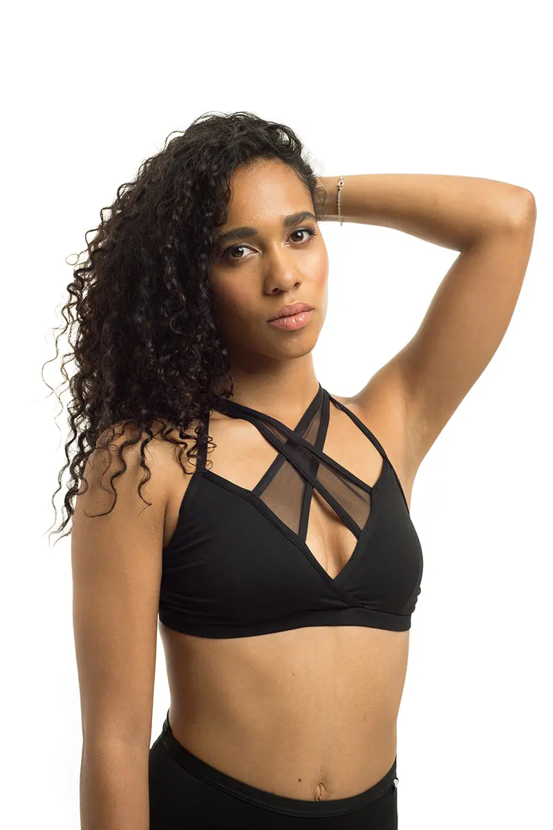 Poledancerka X-Front Top - Black 1